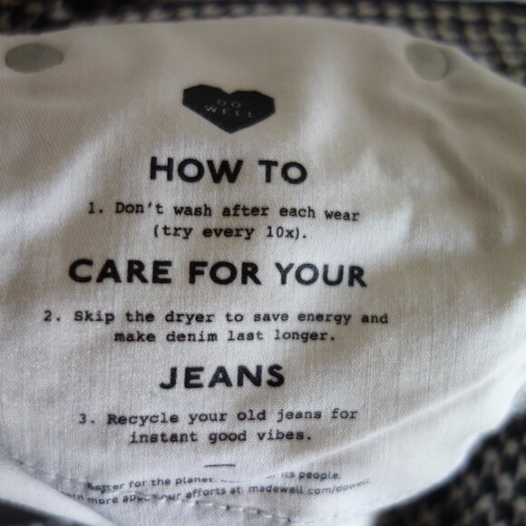 MADEWELL Mid-Rise Kick Out Stretch Houndstooth Pants – Sz 27 - Picture 8 of 11